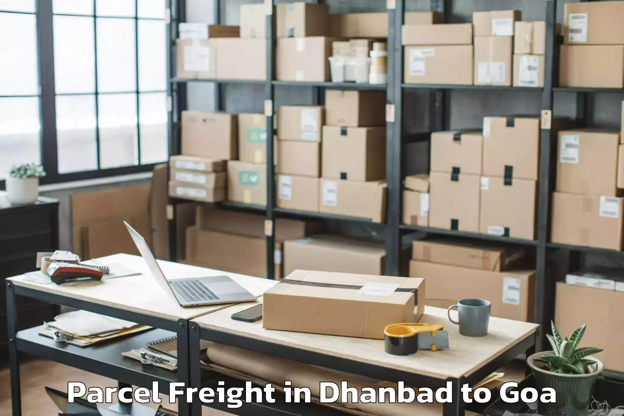 Easy Dhanbad to Margao Parcel Freight Booking